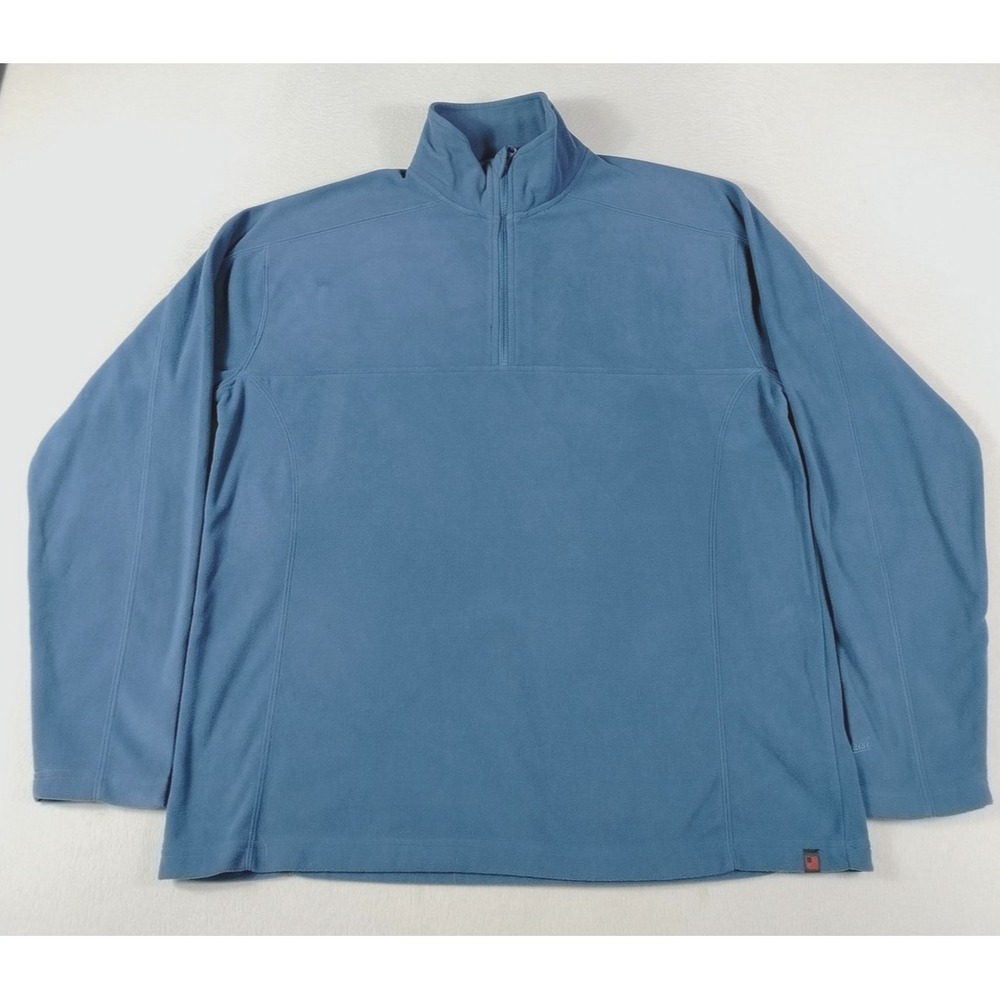Woolrich Jacket Mens Large Blue Fleece 1/4 Zip Pullover Gorpcore Outdoors Hiking